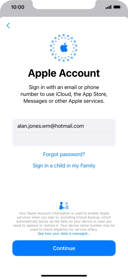 Press Continue. Press Continue.