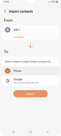 Press Import. Press Import.