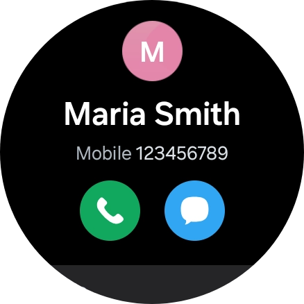 Press the call icon. Press the call icon.