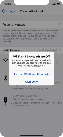 If Wi-Fi is turned off, press Turn on Wi-Fi and Bluetooth. If Wi-Fi is turned off, press Turn on Wi-Fi and Bluetooth.