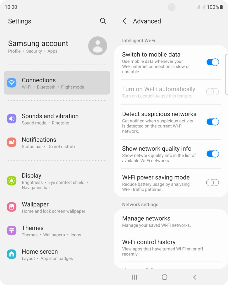 Press the indicator next to Press the indicator next to