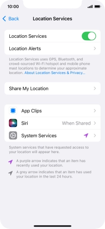Press the required app. Press the required app.