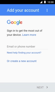 If you don t have a Google account, press Or create a new account and follow the instructions on the screen to create an account. If you don t have a Google account, press Or create a new account and follow the instructions on the screen to create an account.
