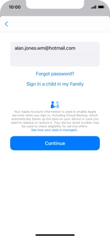 Press Continue. Press Continue.