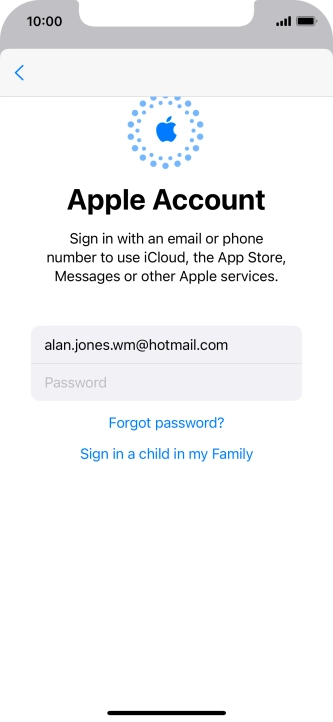 Press Password and key in the password for your Apple ID. Press Password and key in the password for your Apple ID.
