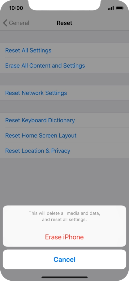 Press Erase iPhone. Press Erase iPhone.