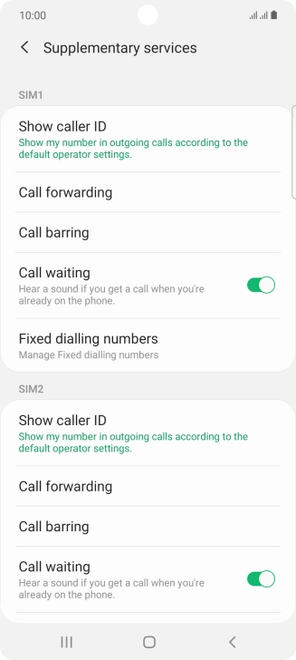Press Show caller ID. Press Show caller ID.