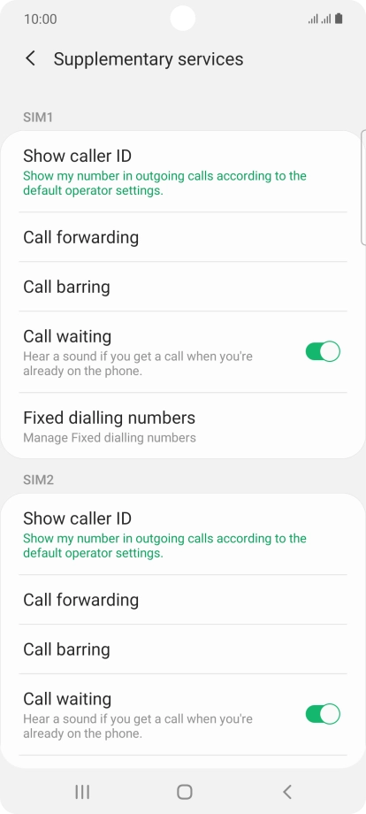 Press Show caller ID. Press Show caller ID.