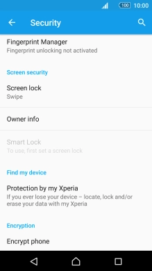 Press Screen lock. Press Screen lock.
