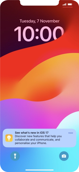 Press the required notification and follow the instructions on the screen to use the selected function. Press the required notification and follow the instructions on the screen to use the selected function.