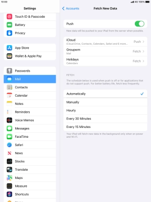 Press the indicator next to Press the indicator next to