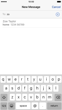 Press the required contact. Press the required contact.