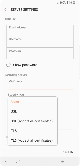 Press None to turn off the function. Press None to turn off the function.