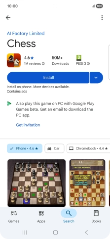 Press Install and follow the instructions on the screen to install the app. Press Install and follow the instructions on the screen to install the app.