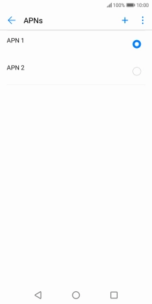 Press the field next to the data connection to activate it. Press the field next to the data connection to activate it.