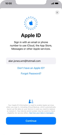 Press Continue. Press Continue.