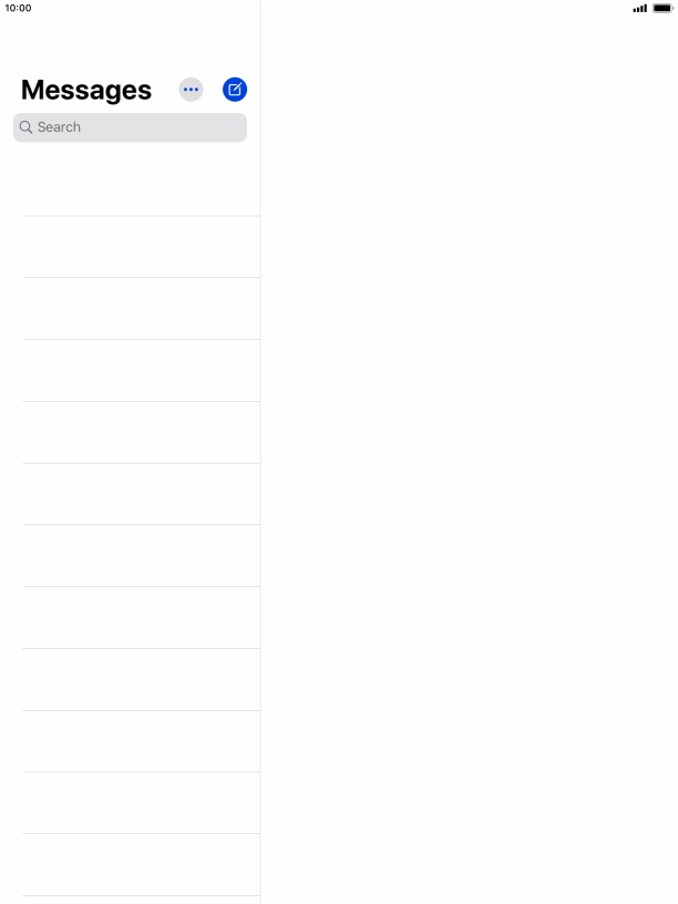Press the new message icon. Press the new message icon.