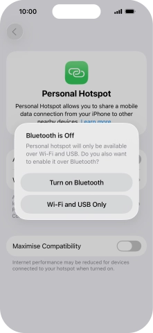 If Wi-Fi is turned on, press Wi-Fi and USB Only. If Wi-Fi is turned on, press Wi-Fi and USB Only.