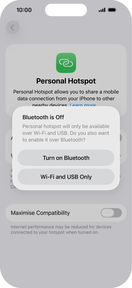 If Wi-Fi is turned on, press Wi-Fi and USB Only. If Wi-Fi is turned on, press Wi-Fi and USB Only.
