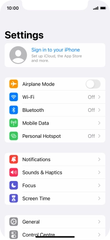 Press Sign in to your iPhone. Press Sign in to your iPhone.