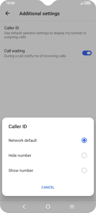 Press Show number to turn on caller identification. Press Show number to turn on caller identification.