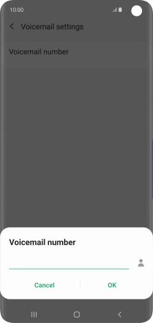 Key in +61414121121 and press OK. Key in +61414121121 and press OK.