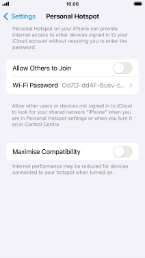 Press Wi-Fi Password and key in the required password. Press Wi-Fi Password and key in the required password.