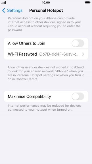 Press Wi-Fi Password and key in the required password. Press Wi-Fi Password and key in the required password.