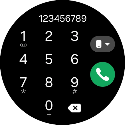 Press the call icon. Press the call icon.