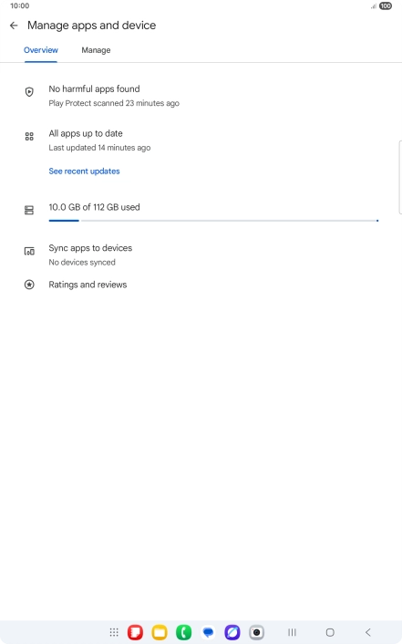 Press Manage. Press Manage.