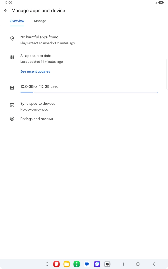 Press Manage. Press Manage.