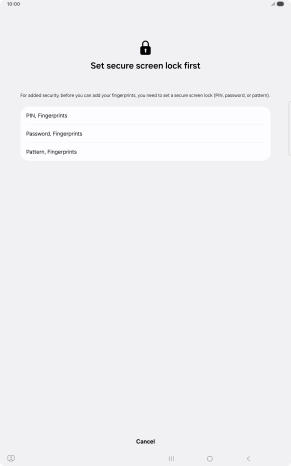 Press the required lock code and follow the instructions on the screen to create an additional lock code. Press the required lock code and follow the instructions on the screen to create an additional lock code.