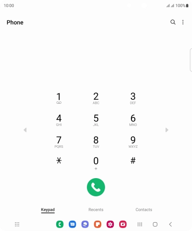 Press the menu icon. Press the menu icon.
