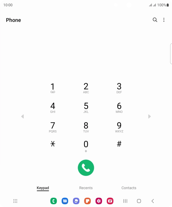 Press the menu icon. Press the menu icon.