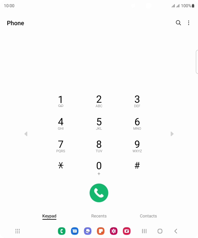 Press the menu icon. Press the menu icon.