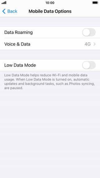 Press Voice & Data. Press Voice & Data.