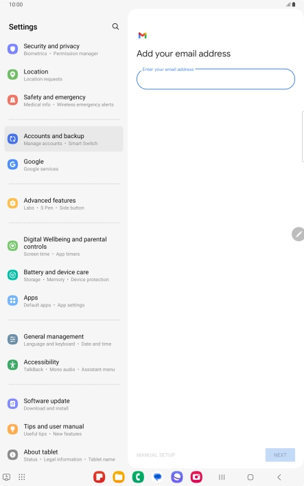 Press the field below Press the field below