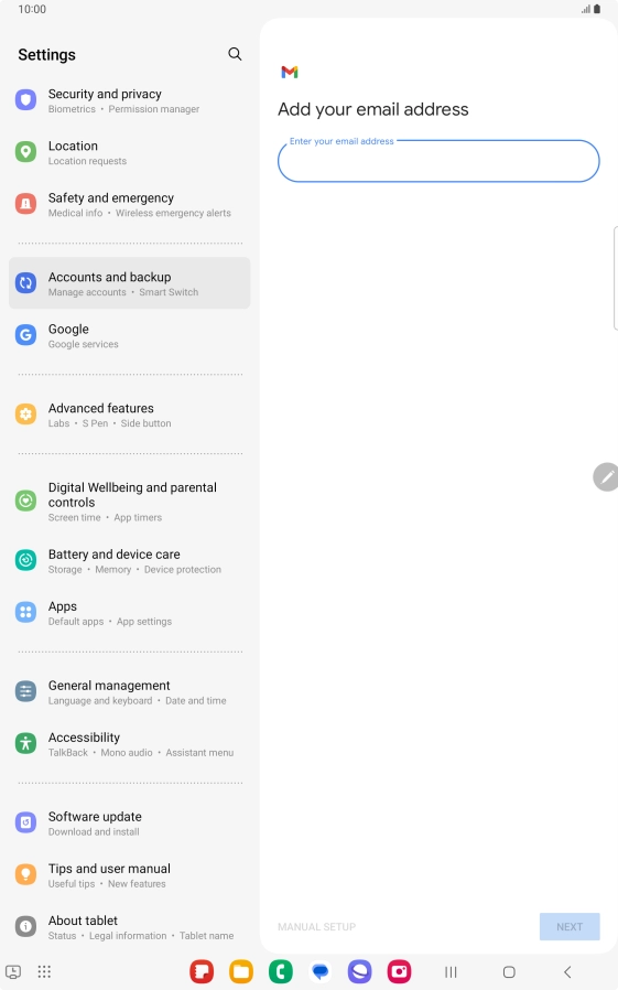 Press the field below Press the field below