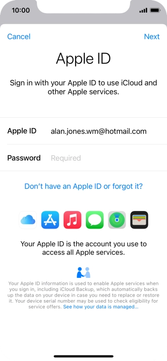 Press the field next to Press the field next to