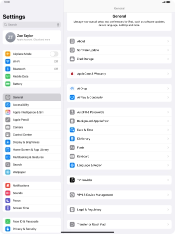 Press Transfer or Reset iPad. Press Transfer or Reset iPad.