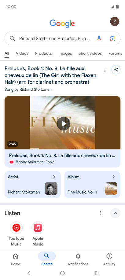 Follow the instructions on the screen to use the search results. Follow the instructions on the screen to use the search results.