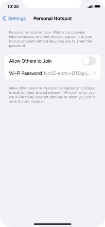 Press Wi-Fi Password and key in the required password. Press Wi-Fi Password and key in the required password.
