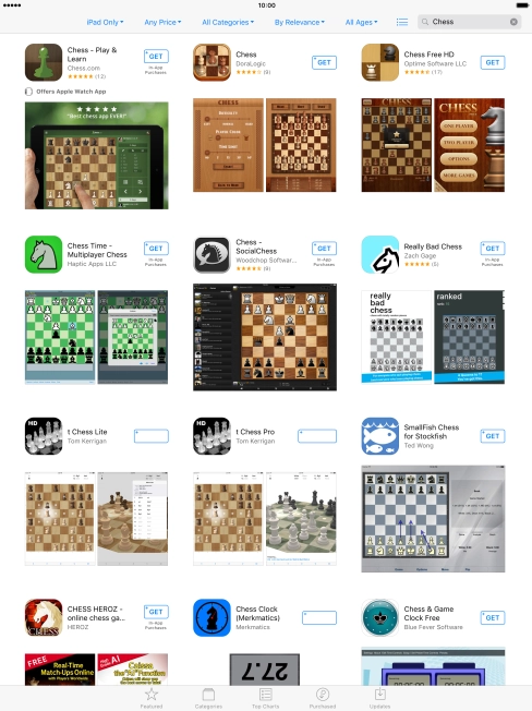 Press the required app. Press the required app.