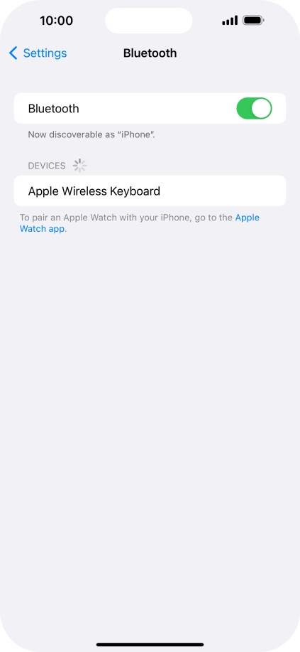 Press the required Bluetooth device and follow the instructions on the screen to pair the device with your phone. Press the required Bluetooth device and follow the instructions on the screen to pair the device with your phone.