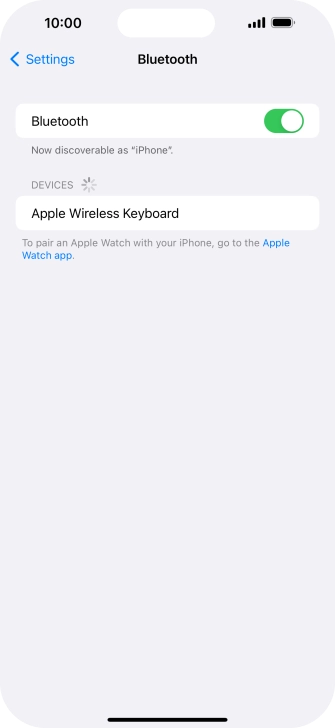 Press the required Bluetooth device and follow the instructions on the screen to pair the device with your phone. Press the required Bluetooth device and follow the instructions on the screen to pair the device with your phone.