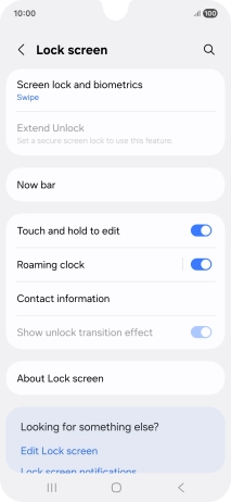 Press Screen lock and biometrics. Press Screen lock and biometrics.