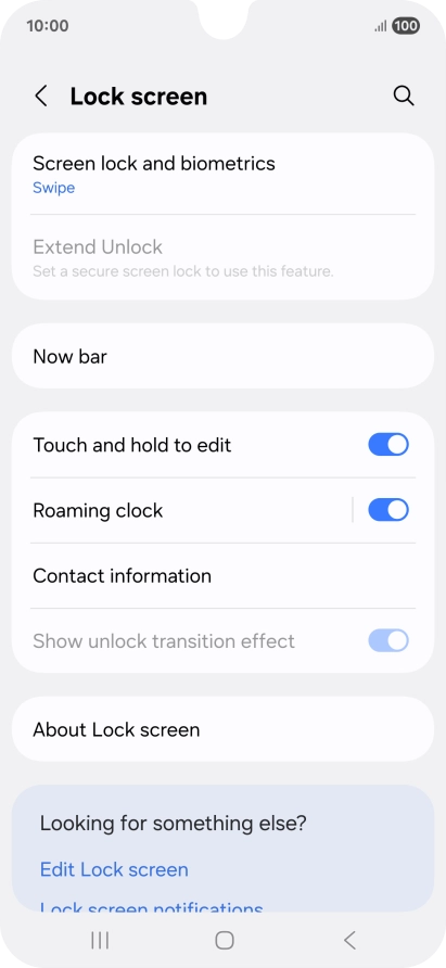 Press Screen lock and biometrics. Press Screen lock and biometrics.