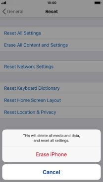 Press Erase iPhone. Press Erase iPhone.
