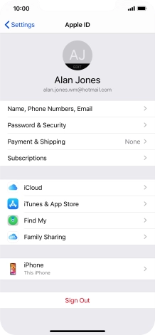 Press iCloud. Press iCloud.