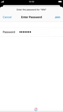 Key in the password for the Wi-Fi network and press Join. Key in the password for the Wi-Fi network and press Join.